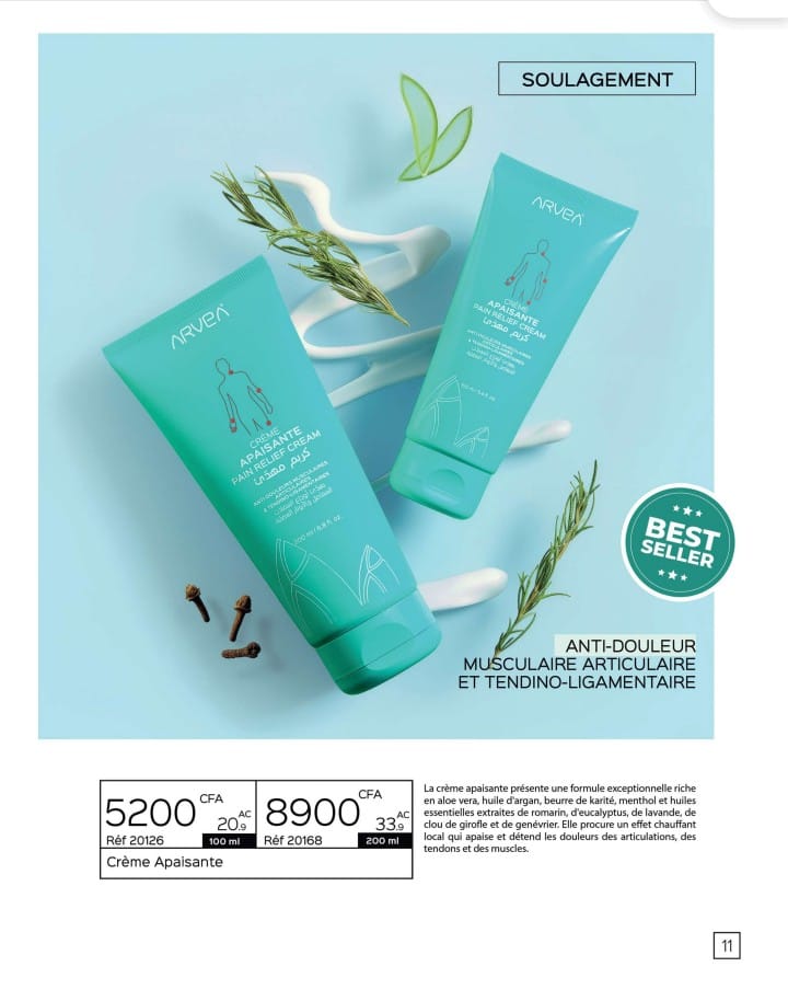 Crème Apaisante Pain Relief Cream